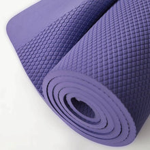 Load image into Gallery viewer, TPE Super oil resistant, anti-skid and environmentally friendly adult 8mm yoga mat monochrome fitness mat