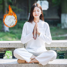 Load image into Gallery viewer, Winter Warm Tracksuit For Women Gym Cotton Sport Yoga Suit Shirt Pants Yoga Set Meditation Clothing Woman Tai Chi Clothing