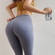 Load image into Gallery viewer, Women's Yoga Pants With Butt Pocket 4 Way Stretch Workout Sportswear Jogging Gym Leggings Scrunch Butt Fitness Sport Leggings