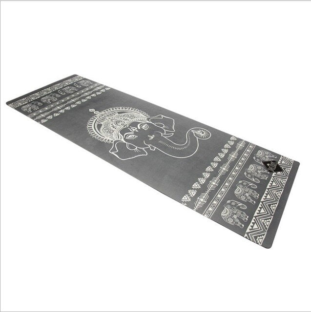 3.5mm Rubber Yoga Mat Yoga Print Goddess Pad Sports Fitness Flower Mat Non-slip widened suede travel mat
