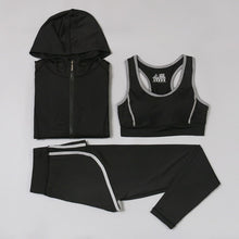 Load image into Gallery viewer, Swimmart 3Pcs Women Yoga Sets Fitness Sport Bra+Yoga Pants +Coat Leggings Set Gym Running Sport Suit Set Workout Clothes Female