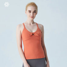 Load image into Gallery viewer, Women Yoga Shirts Vest Ladies Girls Sleeveless Crop Top Sports Girls Shirts Professional Fitness Gym Workout Running Slim Top
