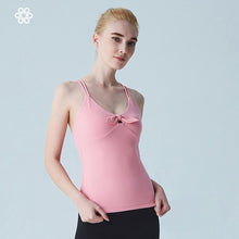 Load image into Gallery viewer, Women Yoga Shirts Vest Ladies Girls Sleeveless Crop Top Sports Girls Shirts Professional Fitness Gym Workout Running Slim Top
