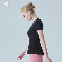 Load image into Gallery viewer, Women Yoga Shirts Vest Ladies Girls Short Sleeves Crop Top Sports Shirts Professional Fitness Gym Workout Running Slim Top New