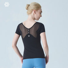 Load image into Gallery viewer, Women Yoga Shirts Vest Ladies Girls Short Sleeves Crop Top Sports Shirts Professional Fitness Gym Workout Running Slim Top New