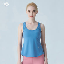 Load image into Gallery viewer, Women Yoga Shirts Vest Bra Ladies Sleeveless Crop Top Sports Girls Shirts Professional Fitness Gym Workout Running Slim Top