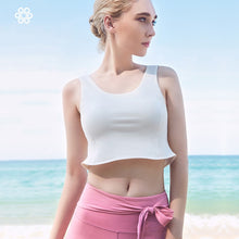 Load image into Gallery viewer, Women Yoga Shirts Vest Ladies Girls Sleeveless Crop Top Sports Shirts Professional Fitness Gym Workout Running Slim Top