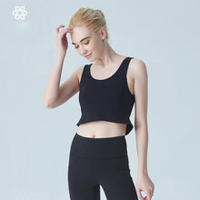 Load image into Gallery viewer, Women Yoga Shirts Vest Ladies Girls Sleeveless Crop Top Sports Shirts Professional Fitness Gym Workout Running Slim Top