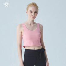 Load image into Gallery viewer, Women Yoga Shirts Vest Ladies Girls Sleeveless Crop Top Sports Shirts Professional Fitness Gym Workout Running Slim Top