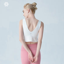 Load image into Gallery viewer, Women Yoga Shirts Vest Ladies Girls Sleeveless Crop Top Sports Shirts Professional Fitness Gym Workout Running Slim Top
