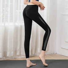 Load image into Gallery viewer, 2019 Yoga Pants High Waist Mesh Stitching Tightness Fast Drying Trousers Breathable Running Leggins Sport Women Fitness Leggings