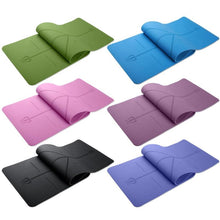 Load image into Gallery viewer, 1830*610*6mm TPE Fitness Yoga Mat Met Tasteless Anti-slip Sports Gym Pads with Position Line Gymnastiek Matten for Beginner