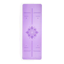 Load image into Gallery viewer, New TPE  yoga mat with  Body line ultra-thin folding non-slip sweat-absorbent sports mat