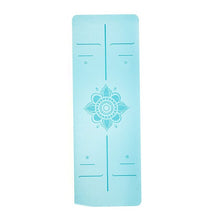 Load image into Gallery viewer, New TPE  yoga mat with  Body line ultra-thin folding non-slip sweat-absorbent sports mat