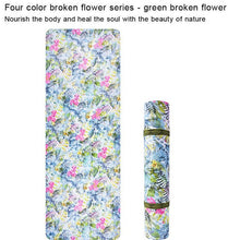 Load image into Gallery viewer, 5mm Cuihua soft high rebound TPE printing suede yoga mat 184x66cm