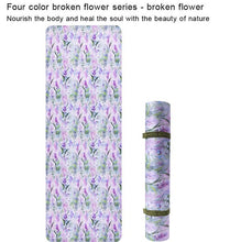 Load image into Gallery viewer, 5mm Cuihua soft high rebound TPE printing suede yoga mat 184x66cm