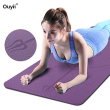 Load image into Gallery viewer, New 6mm thickness Yoga Sport Fitness Mat 183*61cm TPE For Beginner Environmental Fitness Gymnastic Yoga Mat