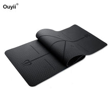 Load image into Gallery viewer, New 6mm thickness Yoga Sport Fitness Mat 183*61cm TPE For Beginner Environmental Fitness Gymnastic Yoga Mat