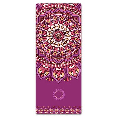 free shipping heat transfer printing high quality natural rubber yoga mat with soft surface,