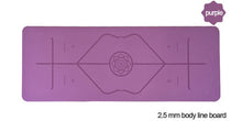 Load image into Gallery viewer, Natural rubber PU yoga mat professional sports fitness non-slip black large