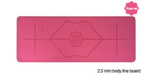 Load image into Gallery viewer, Natural rubber PU yoga mat professional sports fitness non-slip black large