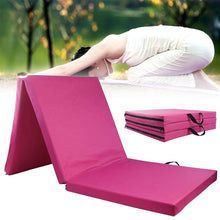 Load image into Gallery viewer, Outdoor Portable Gymnastics Mat Folding Panel PVC Yoga Mats Stretching Fitness Exercise Tumbling Rolling Pad Camping Damp Proof