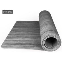 Load image into Gallery viewer, POE material light luxury fitness yoga mat wood grain non-slip yoga mat widening 68cm shop tensile durable mat