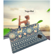 Load image into Gallery viewer, Leisure time sports Yoga mat The deer pattern Natural rubber skid resistance wear-resisting comfortable Don't stink