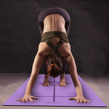 Load image into Gallery viewer, Position Line More Longer  Natural Rubber Non-Slip Tapete Yoga Suede Fabric Lose Weight Exercise Mat Fitness Yoga Mat