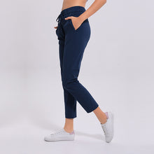 Load image into Gallery viewer, Women Workout Running Leggings 4 Way Stretch Fabric Elastic Super Quality Yoga Pants with Side Pockets  Outdoor Sports Tights