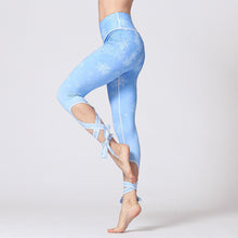 Load image into Gallery viewer, Yoga Pants Women Fitness Leggings Cherry Sakura Print Elastic Waist Sport Pant Quick Dry Running Exercise Tight Bandage Workout