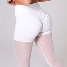 Load image into Gallery viewer, CHRLEISURE Mesh High Elastic Yoga Pants Women Sport Leggings Tight Leggings Yoga For Women Sport Pants Gym Gym Leggings