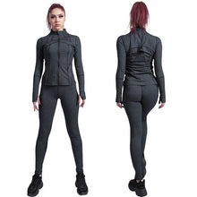 Load image into Gallery viewer, 2019 New quick-drying hip pants slim sports suit outdoor running clothes 2 sets of yoga clothes women&#39;s suit