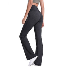 Load image into Gallery viewer, NWT 2019 Power Flex Boot Cut Yoga Pants Tummy Control Workout Running Exercie Gym Cleggings 4 Way Stretch Boot Leg Yoga Pants