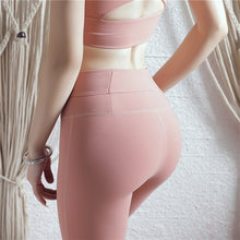 Load image into Gallery viewer, 2019 High Waist Yoga Pants Hidden Pocket Red Tummy Control Workout Running 4 Way Stretch Sport Leggings Athletic Squat Tights
