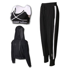 Load image into Gallery viewer, 2017 Mesh Tracksuit Women Fitness New Yoga Set Gym Sport Suit Running Jogging Suits Breathable Quick Dry Sportswear Clothes Suit