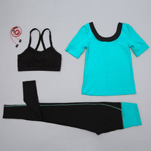 Load image into Gallery viewer, Yoga Set Three Pieces Women Sports Wear For Women Fitness Leggings Running Women Breathable Exercise Sport Suit Outdoor