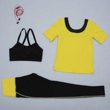 Load image into Gallery viewer, Yoga Set Three Pieces Women Sports Wear For Women Fitness Leggings Running Women Breathable Exercise Sport Suit Outdoor