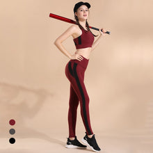 Load image into Gallery viewer, Tracksuit for Women Yoga Sets 2 Piece TankTop Vest and Yoga Pant Tight Fitness Gym Running Trainning Anti-Sweat Athletic Bra Set