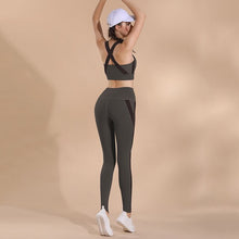 Load image into Gallery viewer, Tracksuit for Women Yoga Sets 2 Piece TankTop Vest and Yoga Pant Tight Fitness Gym Running Trainning Anti-Sweat Athletic Bra Set