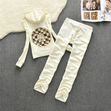 Load image into Gallery viewer, 2019 Women&#39;s Yoga Set  Fitness Clothing Women Sweatshirt Pants Sets PINK Velvet Tracksuit Women Velour smooth soft Suit