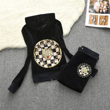 Load image into Gallery viewer, 2019 Women&#39;s Yoga Set  Fitness Clothing Women Sweatshirt Pants Sets Velvet Tracksuit Women Velour smooth soft Suit