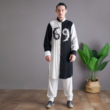 Load image into Gallery viewer, Autumn Men Tai Chi Martial Arts Uniforms Cotton Linen Loose Sweatshirts Wide Leg Pant Jogger Exercise Casual Yoga Set Activewear