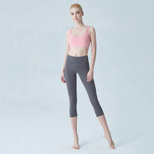 Load image into Gallery viewer, Yoga Sets Sports Suits Women Slim Sleeveless Exercise Shirts Gym Clothes Spandex Running Tights Ladies Girls Leggings Fitness