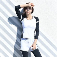 Load image into Gallery viewer, Yoga Set 2018 New Spring Tracksuit For Women Female Jogging Suit Breathable Long Sleeve Jackets Bra Shirt Shorts Legging Fitness