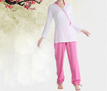 Load image into Gallery viewer, 4colors high quality cotton&amp;linen suits spring&amp;summer yoga clothes female meditation lay clothing sets tai chi fitness uniforms