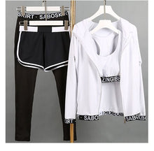 Load image into Gallery viewer, 2017 New 4 Pieces Letter Sport Suit Womens Yoga Set Women Fitness Plus Size Jogging Breathable Exercise Sports Bra Outdoor