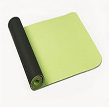 Load image into Gallery viewer, TPE Natural Fold Yoga Mat Yoga Mat for Fitness Pilates 6mm 183*61*0.6cm Tasteless for Beginners Yoga-Mats-Fitness Free shipping