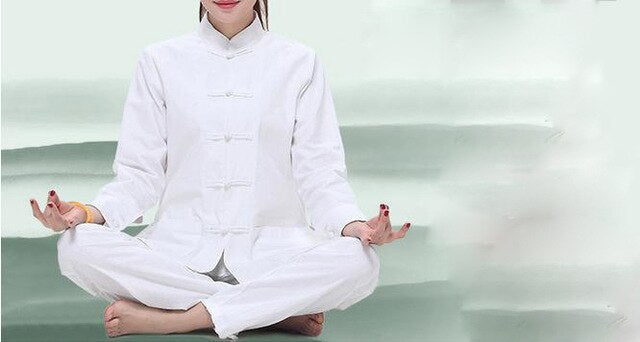 3color high-grade linen&cotton Autumn&Winter Yoga suit female lay meditation uniforms fitness clothing sets gray/coffee/white