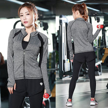 Load image into Gallery viewer, RuoskyGear 3 Piece Yoga sets ( Bra + Jacket + Pants ) Yoga Sports Suit Tight Sportswear Breathable Tracksuit Running Free Ship